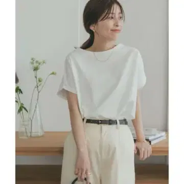 DOORS 히야 사라 쿨 드라이 코튼 보트넥 풀오버