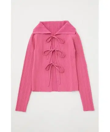 MOUSSY FRONT TIE KNIT 가디건