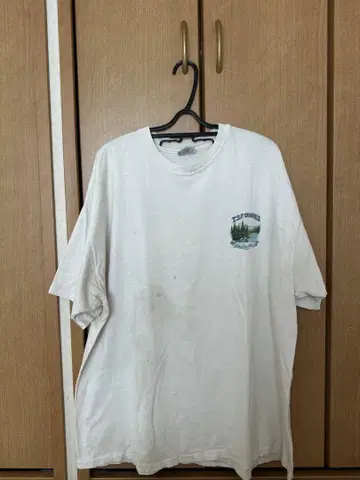 Hanes Beefy-T 화이트 티셔츠 2XL