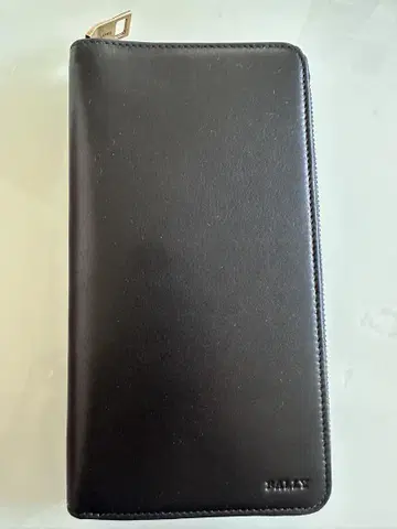 BALLY 블랙 가죽 장지갑