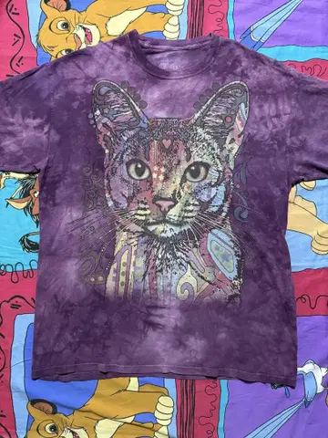 애니멀 프린트 "타이 다이 CAT" SIZE:XL