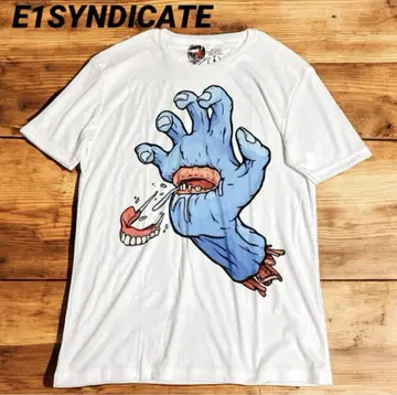 E1SYNDICATE 이원 신지카테 아트 스트릿 티셔츠 그로