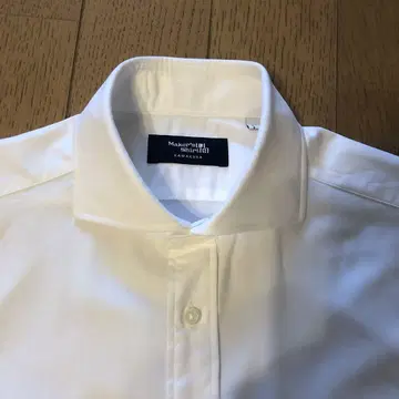 가마쿠라 셔츠 MANHATTAN 화이트 드레스 셔츠 M