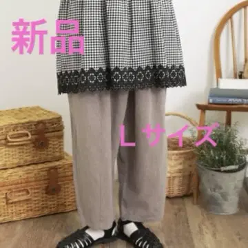 이지케어 린넨 혼방 코쿤 팬츠 만사모스모스 베이지 L 사이즈