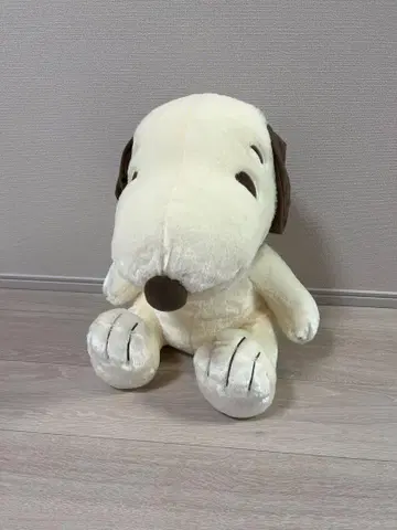 스누피 봉제 인형 중형 크림색