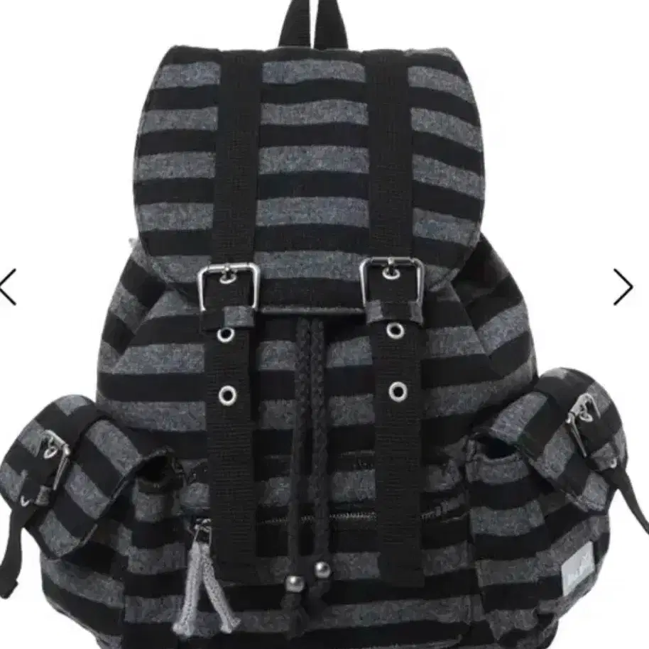 TensDance Wool Stripe Backpack Bag Black on Bunjang Global Site.