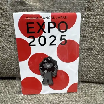 오사카 간사이 엑스포 믹미쿠 핀 배지 블랙 믹미쿠 EXPO2025 새상품