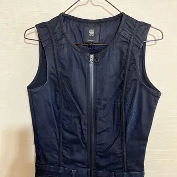 G-STAR RAW 다크 블루 지퍼 올인원