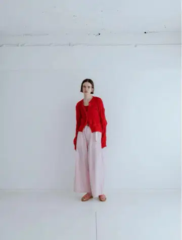 meyame 새상품 PIN STRAIPE WIDE PANTS 핑크