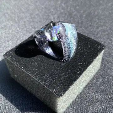 Xodas 반지 보로실리케이트 유리 Dicro Black Opal