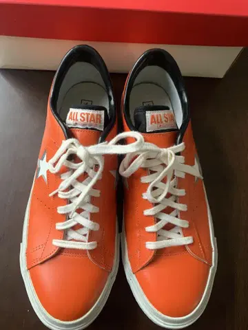 컨버스 원스타 오렌지 가죽 27.5cm