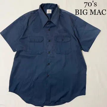 70's BIG MAC 네이비 워크 셔츠 JC penny 70년대