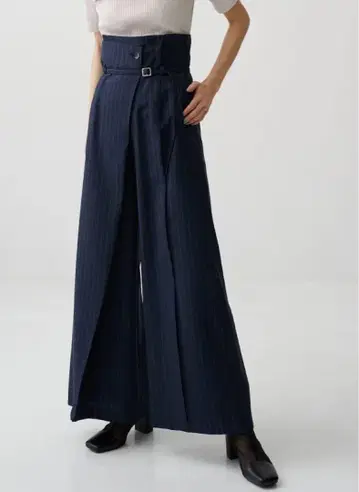 HAKAMA 턱 와이드 팬츠