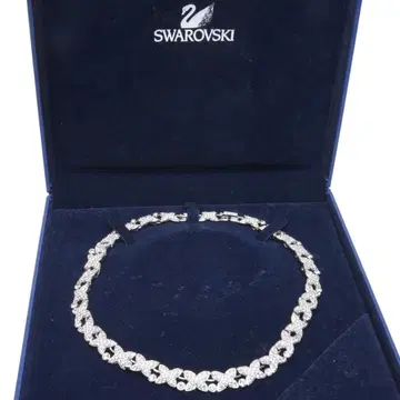 스와로브스키 파베 목걸이 실버 SWAROVSKI
