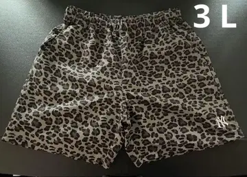 NY 양키스 레오파드 무늬 숏 팬츠 3 L