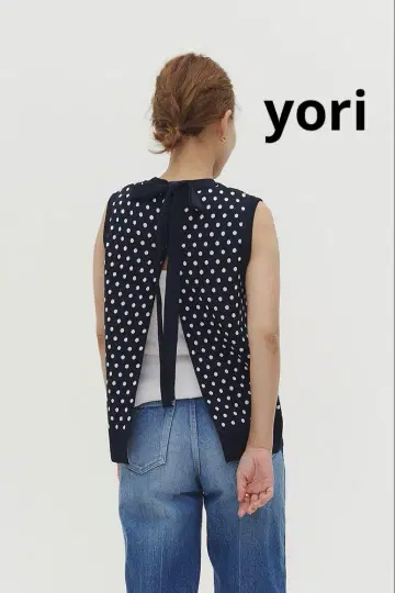마린 도트 백 리본 베스트 yori