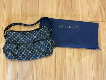 russet 러셋 나일론 숄더백 올 패턴 블랙 새상품급