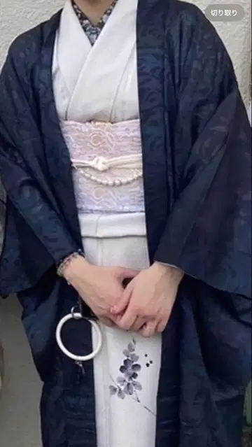 레이스 후쿠로 오비 순수 실크 가드 가공