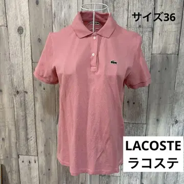 새상품급 LACOSTE 라코스테 피케 셔츠 핑크 사이즈 36