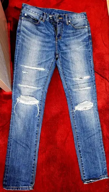 아줄 데미지 스키니 팬츠