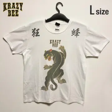 KRAZY BEE 흑표범 레어 티셔츠 L 사이즈