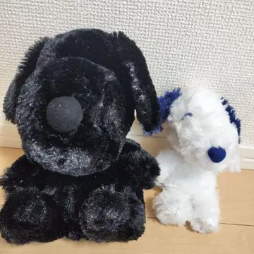 스누피 봉제 인형 세트 (블랙과 화이트)
