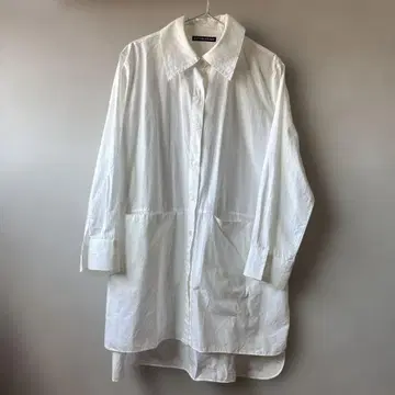 TIGRE BROCANTE 화이트 롱 셔츠