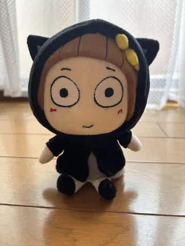 kikipuri 고양이 귀 후드 부착 봉제 인형 SET