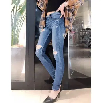 gyda NUMEROUS 데미지 스키니 데님 팬츠