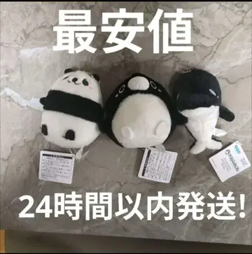 GIGO 한정판 테이코 펭귄 후와포테 봉제 인형 마스코트 전종 컴프 세트