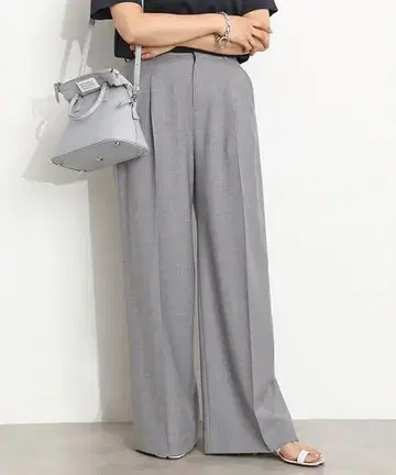 Deuxieme Classe 34 Tuck Wide 팬츠(GREY)