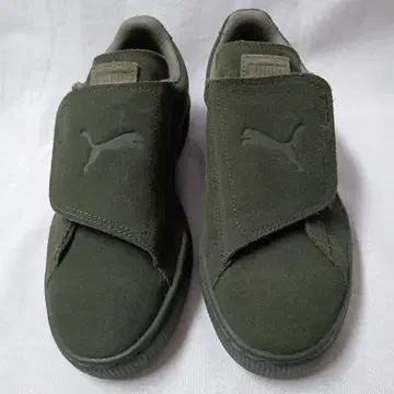Puma 올리브 그린 스니커즈 벨크로
