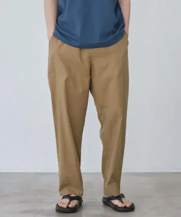 프렌치 린넨 코튼 이지 베이커 팬츠