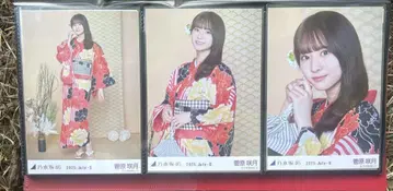 노기자카46 브로마이드 스가하라 사츠키 유카타 3종 컴프