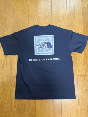 THE NORTH FACE 숏 슬리브 반다나 스퀘어 로고 티 (남성용)