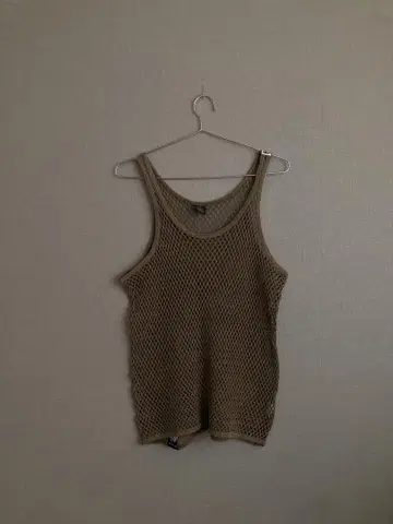 Back Channel 브라운 메쉬 탱크탑 L