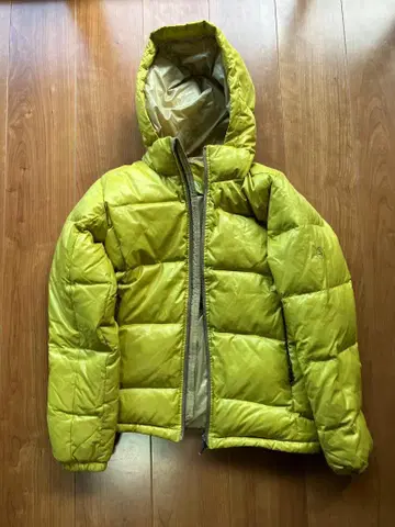 AIGLE 라임 그린 다운 자켓 M
