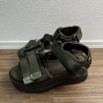 SNIDEL emmi 스나이델 에미 스니커즈 밑창 샌들 올리브