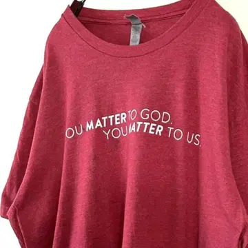 넥스트 레벨 YOU MATTER 티셔츠 L 레드 빨간색 구제 의류