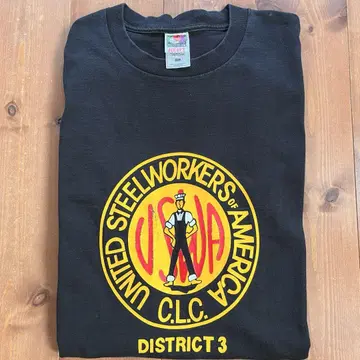 90s USA 기업 로고 후르츠 빈티지 티셔츠 블랙 2XL