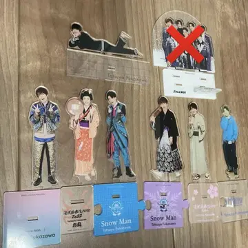 SnowMan 후카사와 타츠야 아크릴 스탠드 8개 세트
