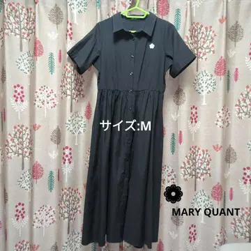 MARY QUANT 블랙 셔츠 원피스 2024