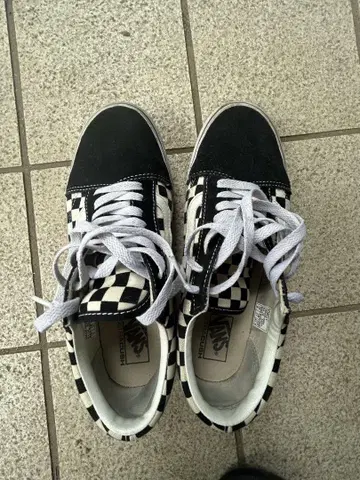 Vans 블랙/화이트 체커 스니커즈