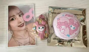 twice 허벅지 비스킷&참 산리오 캔뱃지 회원 혜택 트레이딩 카드