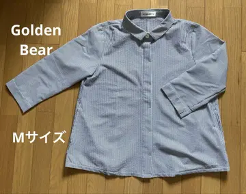 Golden Bear 스트라이프 7부 소매 셔츠 M