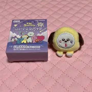 BTS 봉제 인형 배지 훼미리마트 한정판 CHIMMY