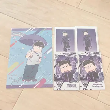 오소마츠 6쌍둥이 웰컴 파티 이치마츠 엽서 폴라로이드풍 카드 벌스데이