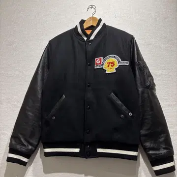 GOODENOUGH 2013AW 와펜 바시티 자켓 블랙