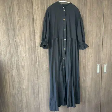블랙 셔츠 원피스