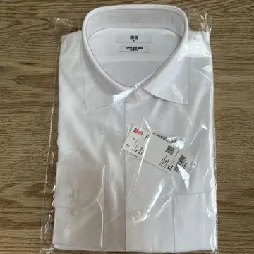 유니클로 슈퍼 논아이론 슬림 핏 셔츠 XL 화이트